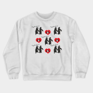 Together forever penguin pattern Crewneck Sweatshirt